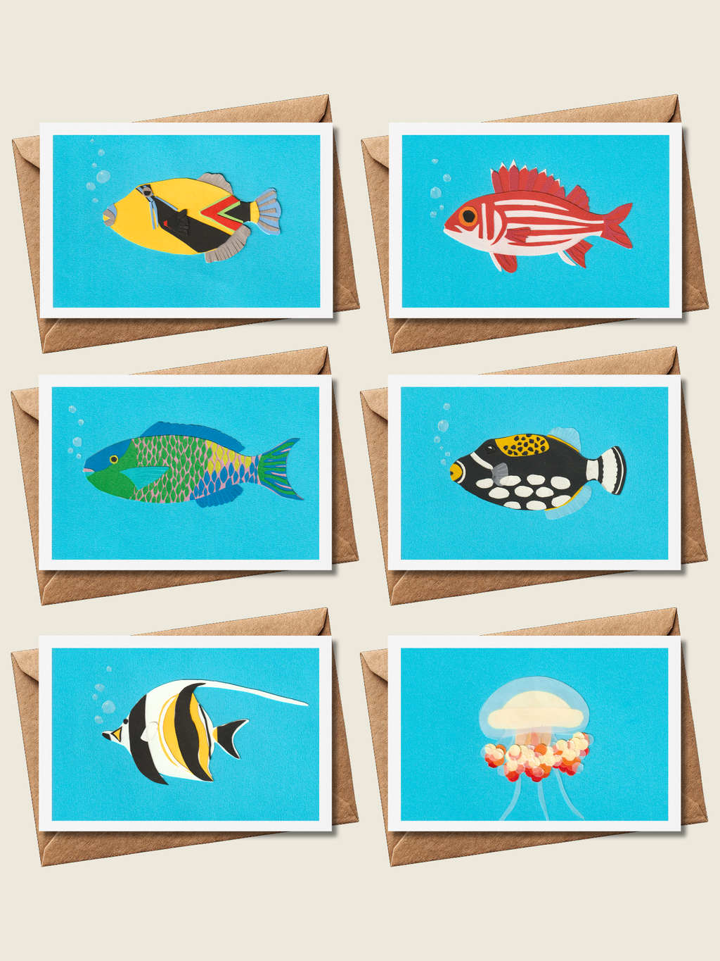 Reef Fish - Folded Card Set