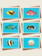 Reef Fish - Folded Card Set