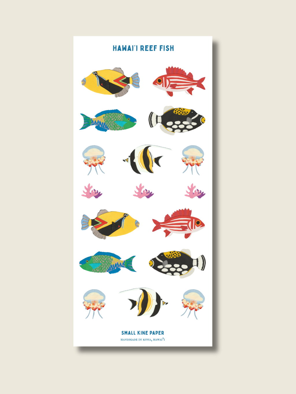 Reef Fish Sticker Sheet