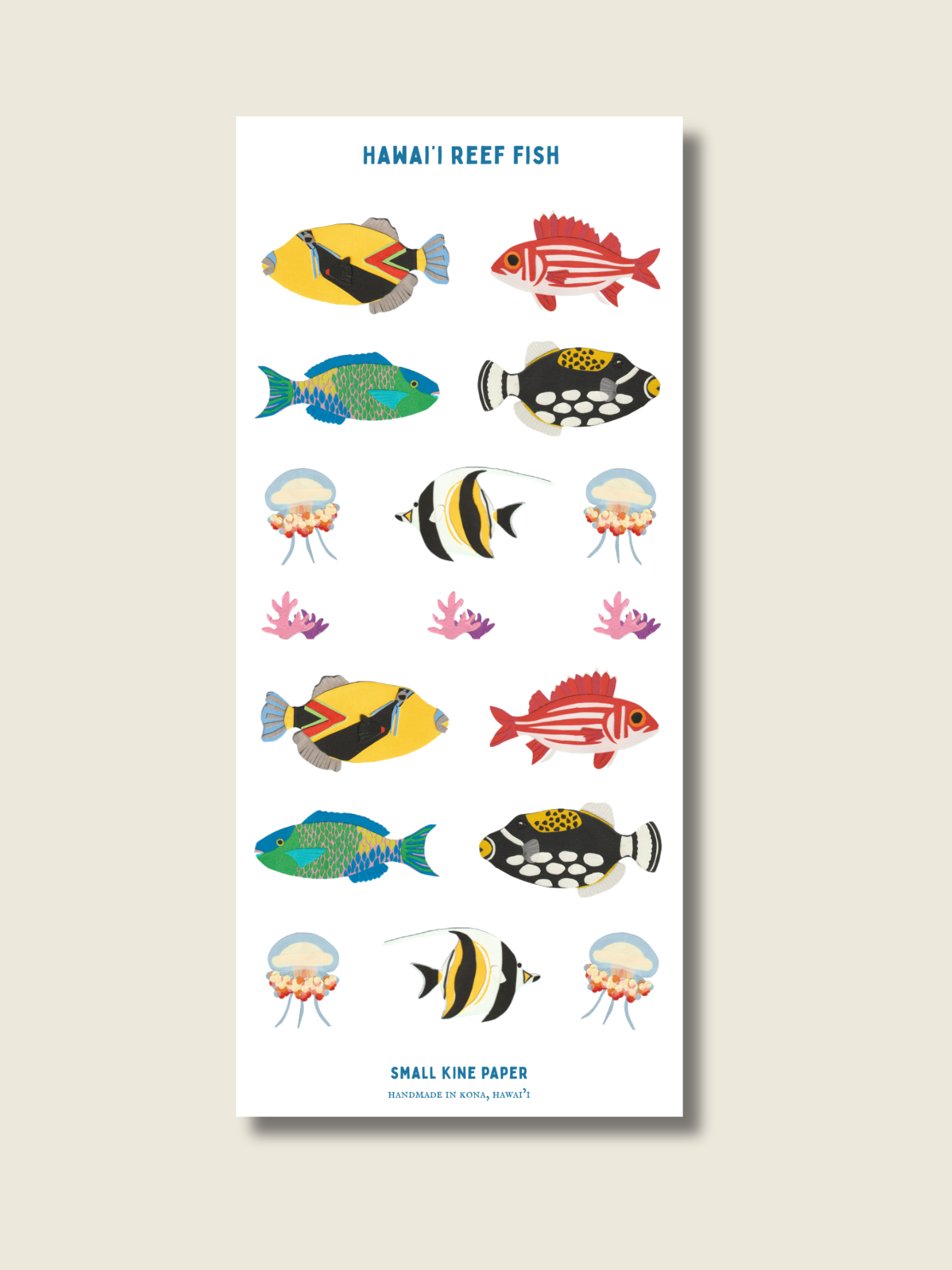 Reef Fish Sticker Sheet