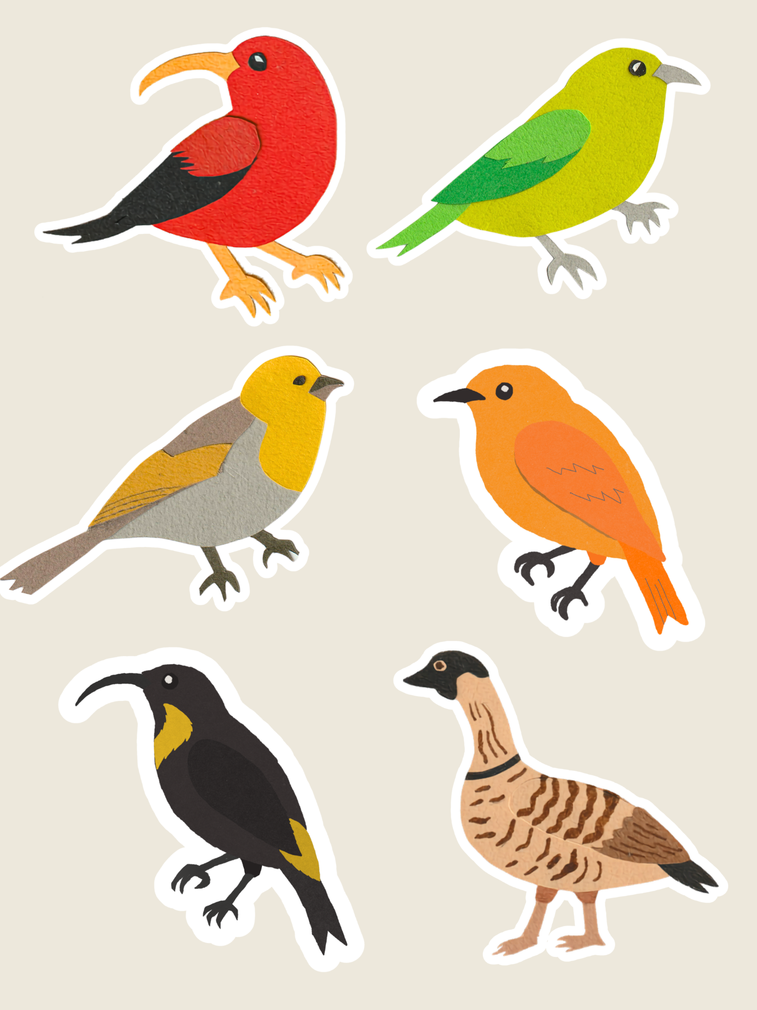Native Birds Vinyl Sticker Pack