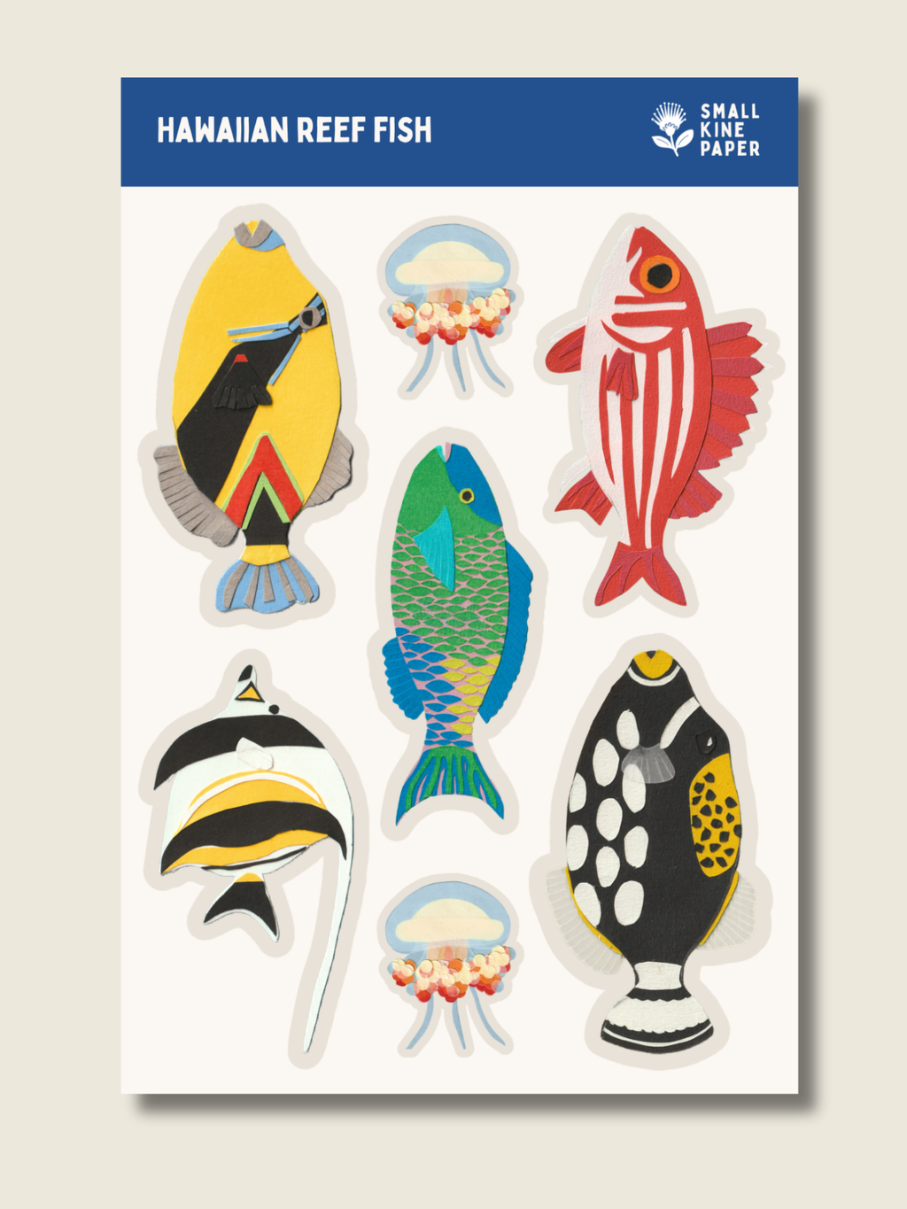 Reef Fish Vinyl Sticker Sheet