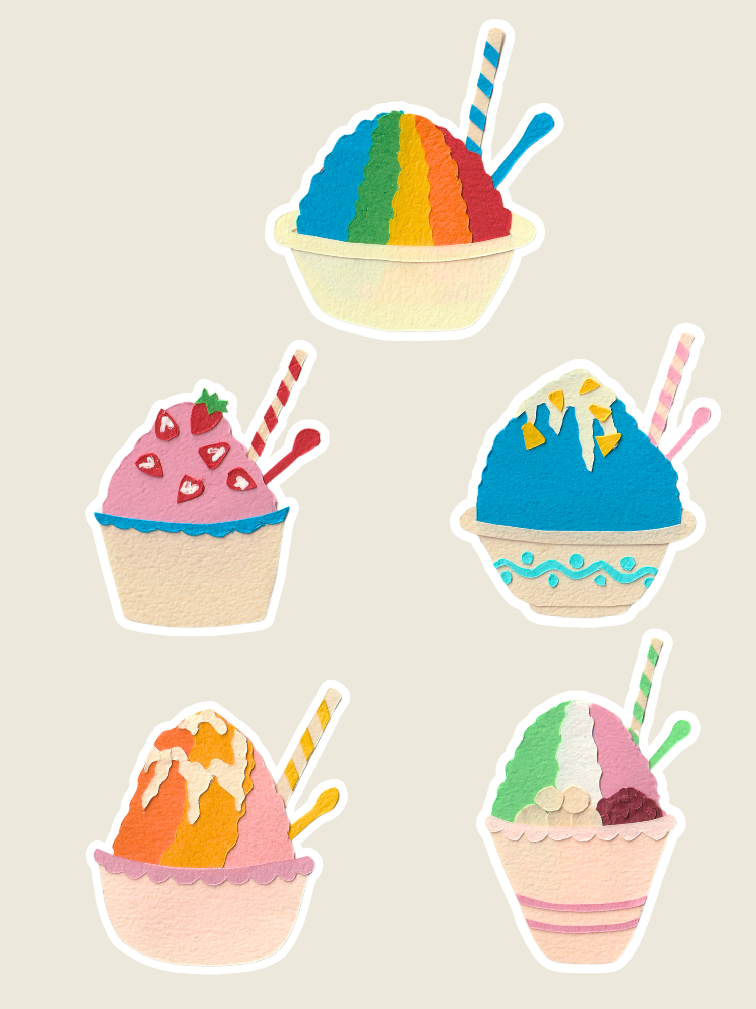Shave Ice Vinyl Sticker Pack