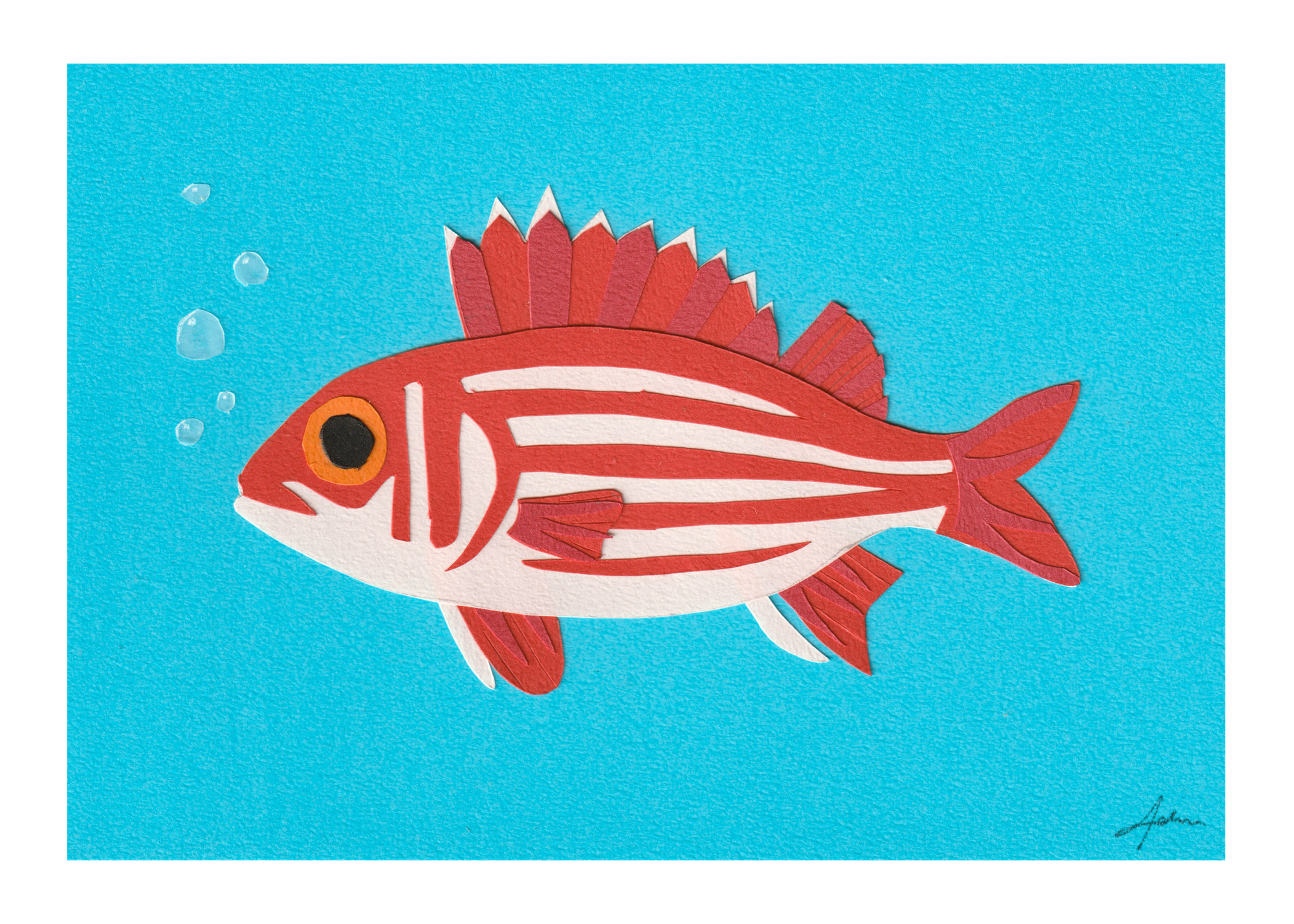 Hawaiian Squirrelfish - Print