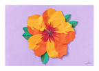 Orange Hibiscus - Print