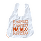 Mahalo Shopping Bag Sticker